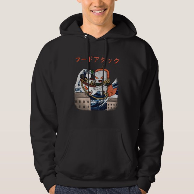 Ramen vs sushi hoodie (Front)
