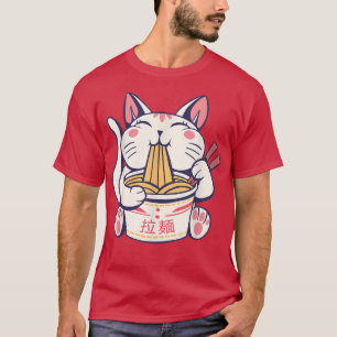 RamenCat Tshirt Kawaii Anime Tee Japanese Gift 111
