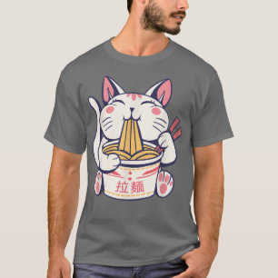 RamenCat Tshirt Kawaii Anime Tee Japanese Gift 111