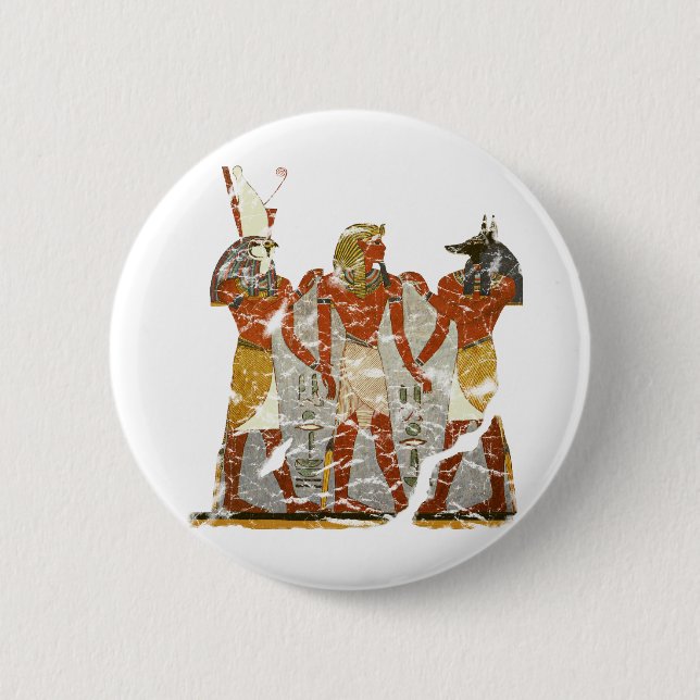Ramesses,horus,anubus 6 Cm Round Badge (Front)