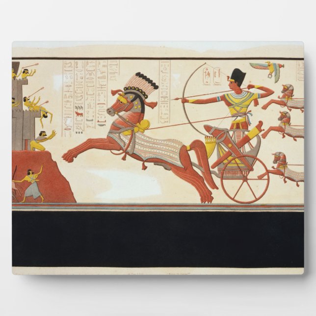 Ramesses II (1279-13 BC) at the Battle of Kadesh, Plaque (Front)