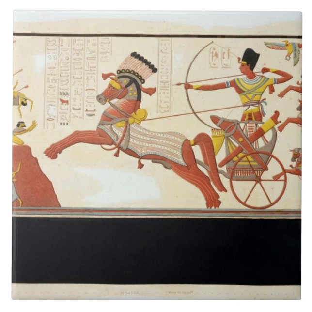 Ramesses II (1279-13 BC) at the Battle of Kadesh, Tile (Front)