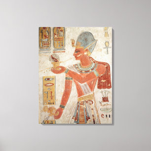 Ramesses III in battle dress Canvas Print