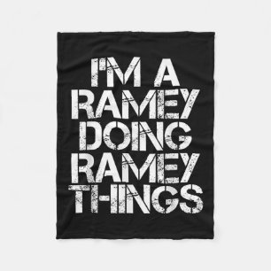 Ramey Funny Surname Family Tree Birthday Reunion G Fleece Blanket