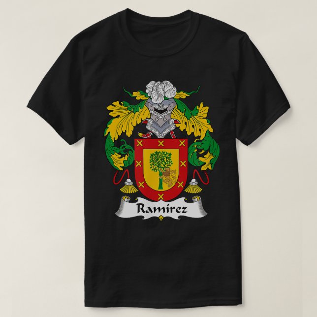 Ramirez Coat of Arms  Family Crest  T-Shirt (Design Front)