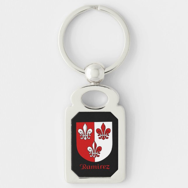 Ramirez Historical Shield Key Ring (Front)