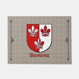 Ramirez Historical Shield on Cobblestone Doormat