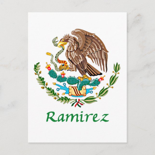 Ramirez Mexican National Seal Postcard (Front)