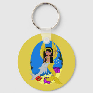 Ramla the Merfaery and Dolphin Keychain