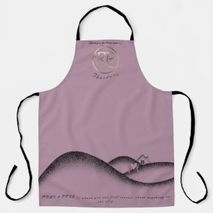 RAMO & PAUL Fan personalised platinum logo Apron