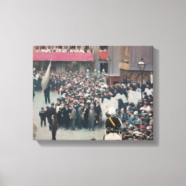 Ramon Casas - The Corpus Christi Procession Canvas Print (Front)