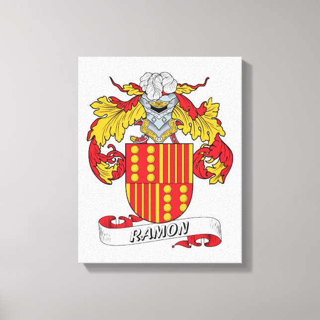 Ramon Family Crest Canvas Print (Front)