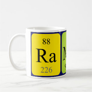 Ramon periodic table name mug
