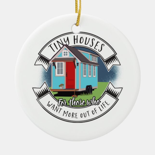 ramon - tiny house ceramic tree decoration (Front)