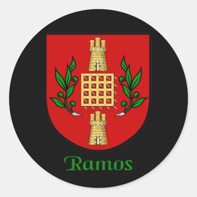 Ramos Family Shield Stickers (Front)