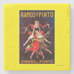 Ramos Pinto Vintage PosterEurope Stone Coaster