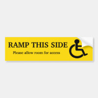 Ramp Access Sticker