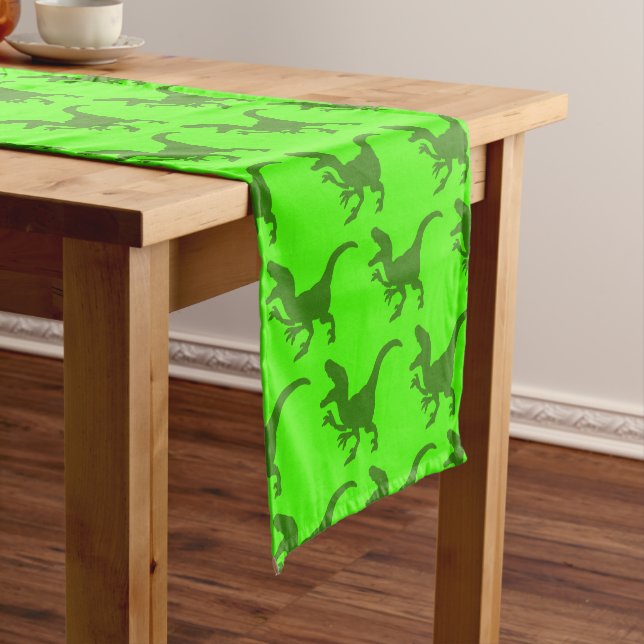Rampaging Dinosaurs Table Runner (In Situ)