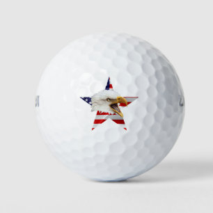 Rampant Eagle, The American Flag, Patriotic Golf Balls