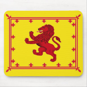 Rampant Lion banner Mouse Mat