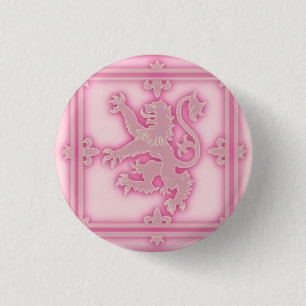 Rampant Lion Pink Glow Button