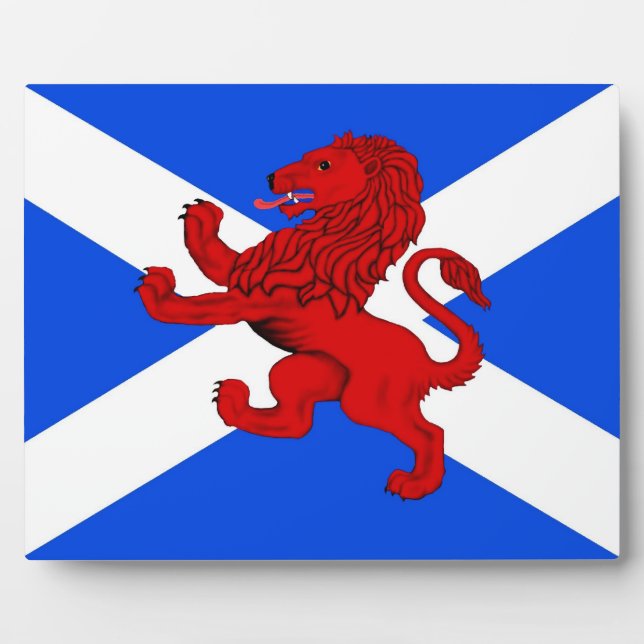 Rampant lion / Scoatland's flag Plaque (Front)