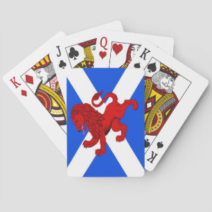 Rampant lion, Scottish flag Saint Andrews Playing  Cards