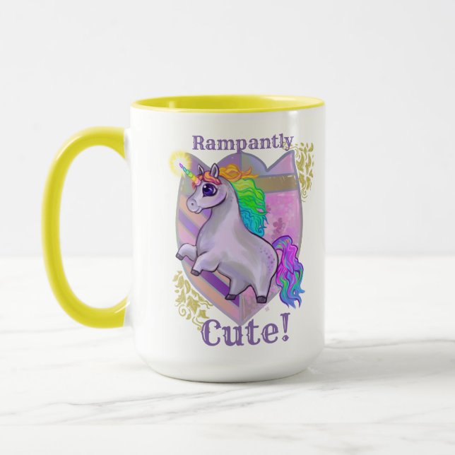 Rampantly Cute Unicorn Mug (Left)