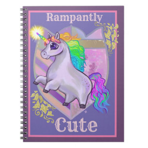 Rampantly Cute Unicorn Notebook