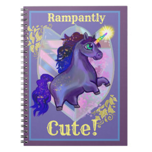 Rampantly Cute Unicorn Notebook