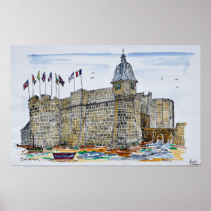 Ramparts  & Gate of Concarneau   Brittany, France Poster
