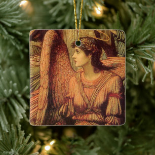 Ramparts of God's House, Angel by John Strudwick Ceramic Tree Decoration