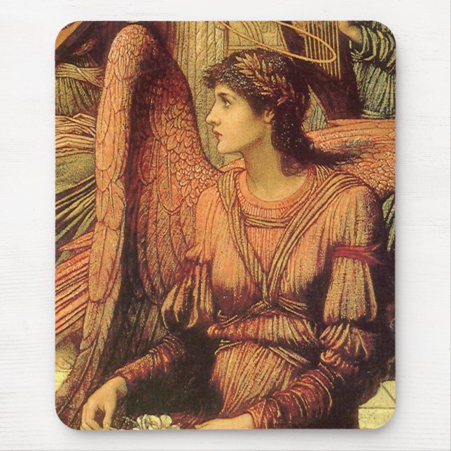 Ramparts of God's House, Angel by John Strudwick Mouse Mat (Front)