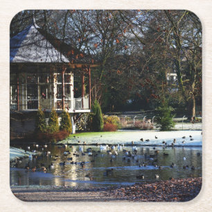 Rams Woerthe Tea House coastercn Square Paper Coaster
