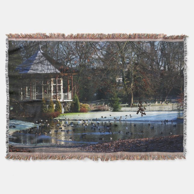 Rams Woerthe Tea House tbcna Throw Blanket (Front)