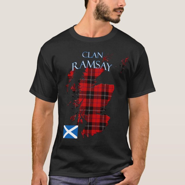 Ramsay Scottish Clan Tartan Scotland T-Shirt (Front)