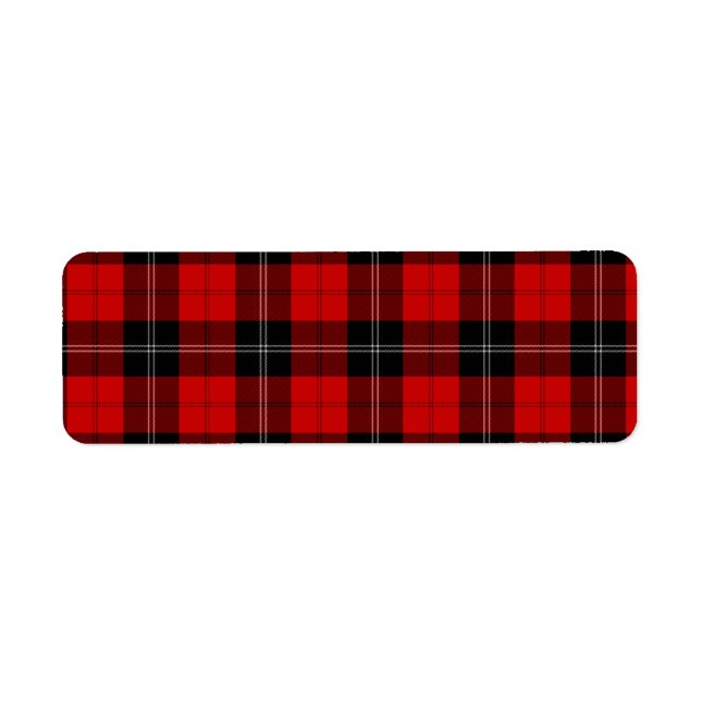 Ramsay tartan red black plaid (Front)