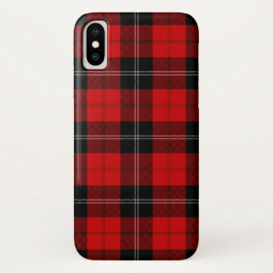 Ramsay tartan red black plaid iPhone x case