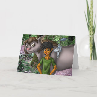 Ramsey, Theron and Blanoka greetings card