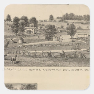 Ramsey, Williams residences Square Sticker