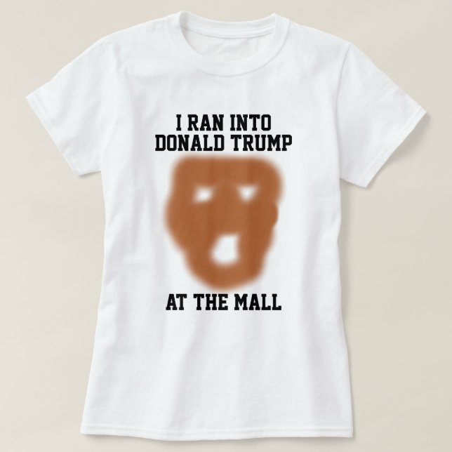 Ran Into Donald Trump T-Shirt (Design Front)