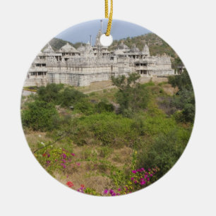 Ranakpur Jain Temple, Ranakpur, Rajasthan, India Ceramic Tree Decoration
