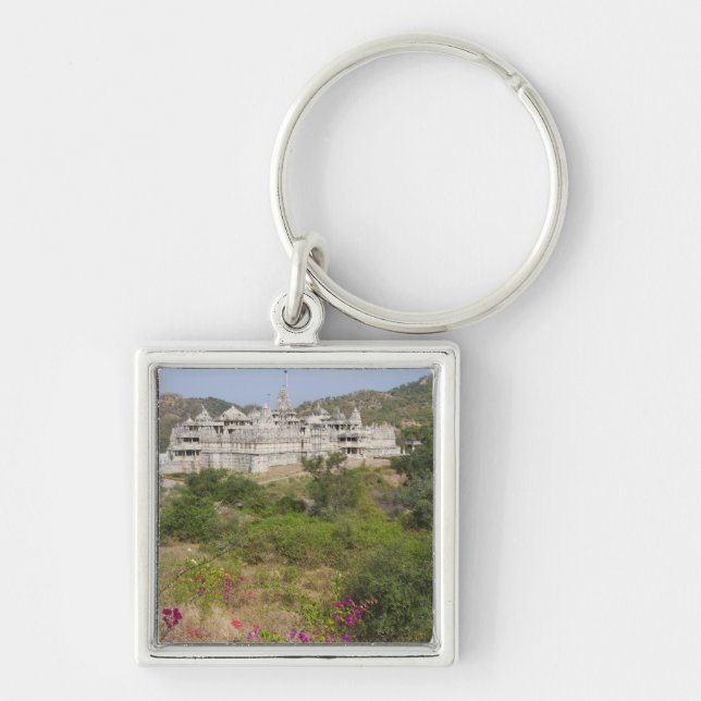 Ranakpur Jain Temple, Ranakpur, Rajasthan, India Key Ring (Front)