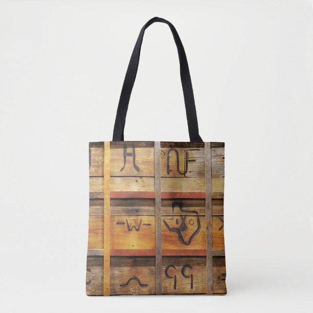Ranch Cattle Brand Tote Bag (Front)