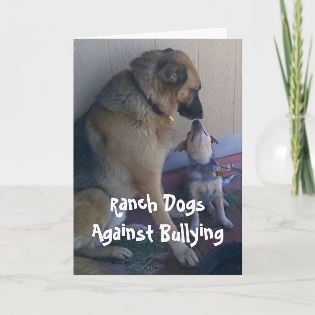 Ranch Dogs Against Bullying - Cowboy Parenting Card (Front)