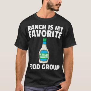 Ranch Dressing Gift Funny Condiment Sauce  (2) T-Shirt