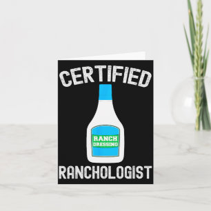 Ranch Dressing Gift Funny Ranch Dressing Sauce Hum Card