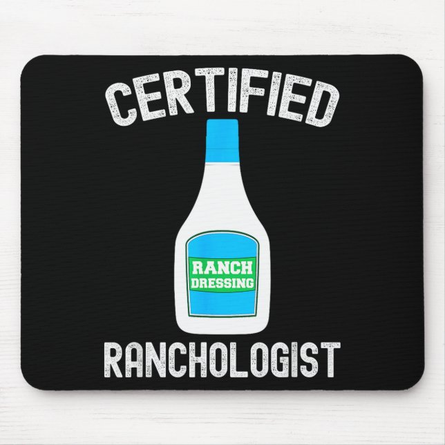 Ranch Dressing Gift Funny Ranch Dressing Sauce Hum Mouse Mat (Front)