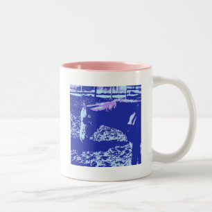 Ranch Horse Pop Art Two-Tone Coffee Mug