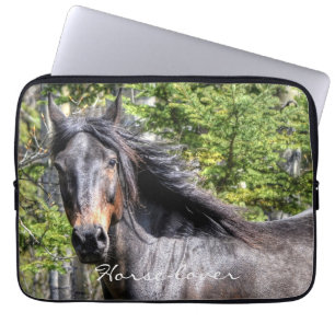Ranch Horse Theme for Equine-lovers Laptop Sleeve